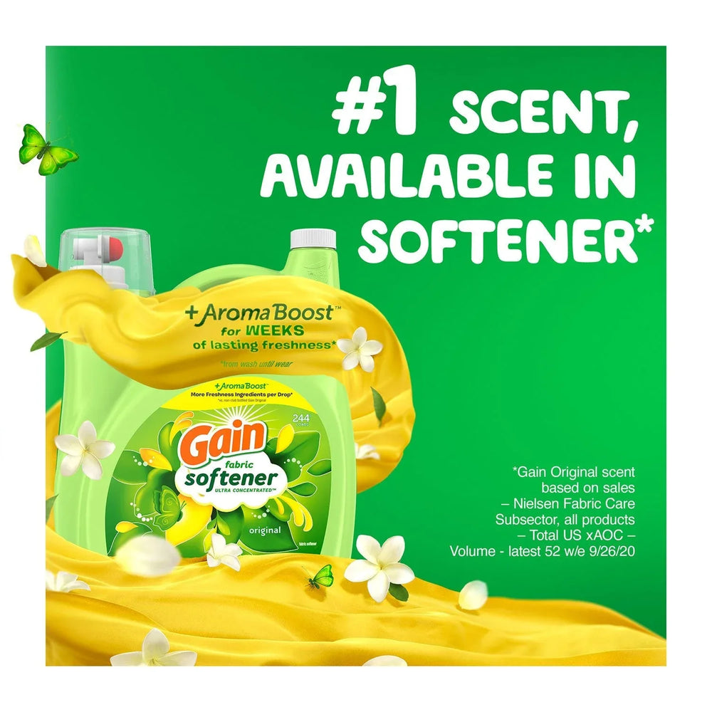 Gain Liquid Fabric Softener, Original Scent, 244 loads, 143 fl. oz. - USA MEGA SHOP