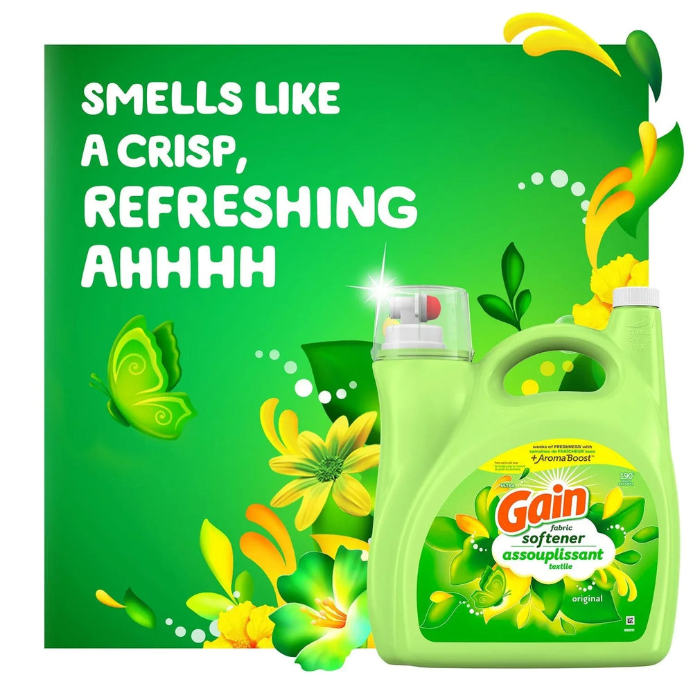 Gain Liquid Fabric Softener, Original Scent, 244 loads, 143 fl. oz. - USA MEGA SHOP