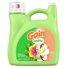 Gain Tango Twist fabric softener bottle front with hibiscus and vanilla