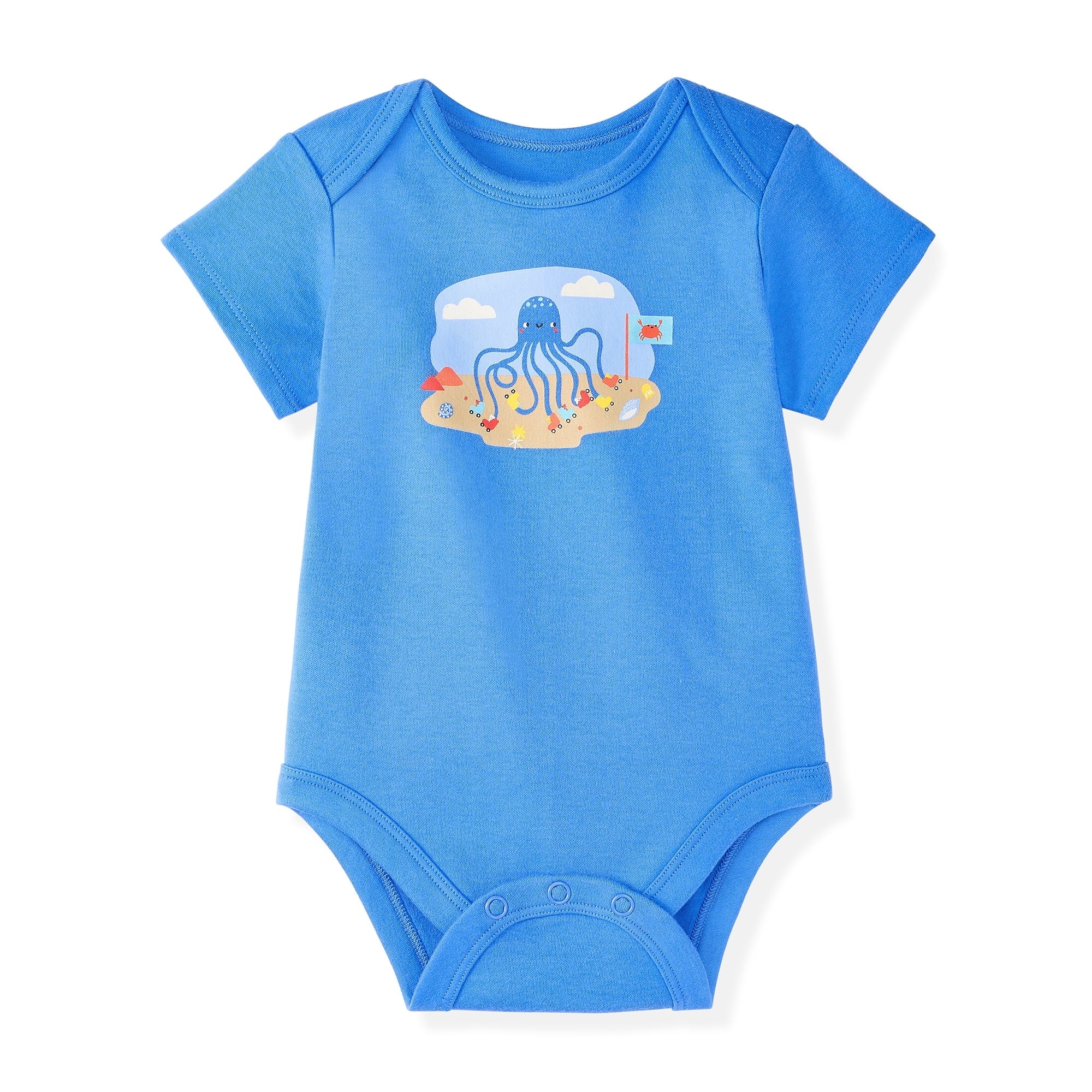 Garanimals Newborn Baby Boy, Girl & Unisex Cotton Short Sleeve Bodysuits, Multiple Sizes 0–24 Months, 4-Pack