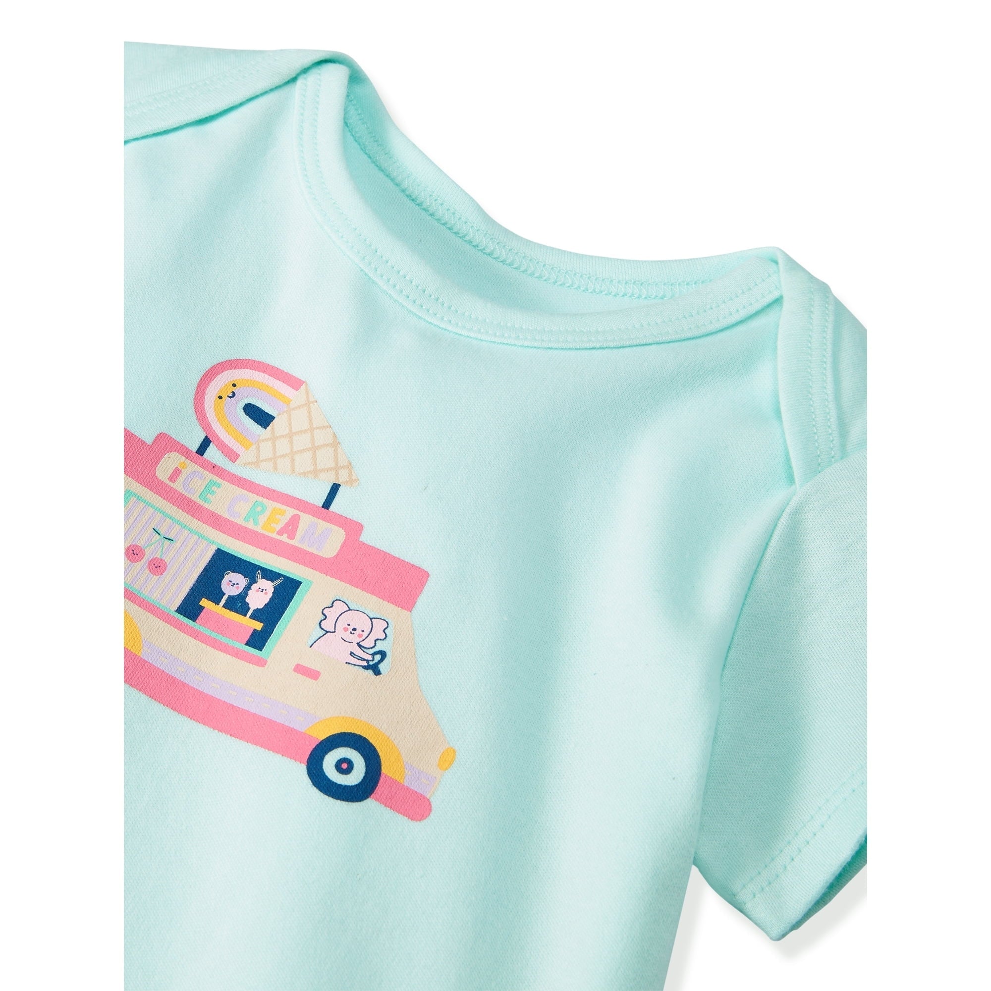 Garanimals Newborn Baby Boy, Girl & Unisex Cotton Short Sleeve Bodysuits, Multiple Sizes 0â€“24 Months, 4-Pack