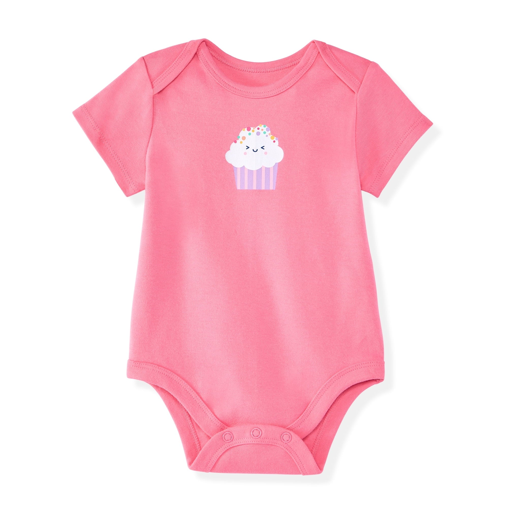 Garanimals Newborn Baby Boy, Girl & Unisex Cotton Short Sleeve Bodysuits, Multiple Sizes 0â€“24 Months, 4-Pack