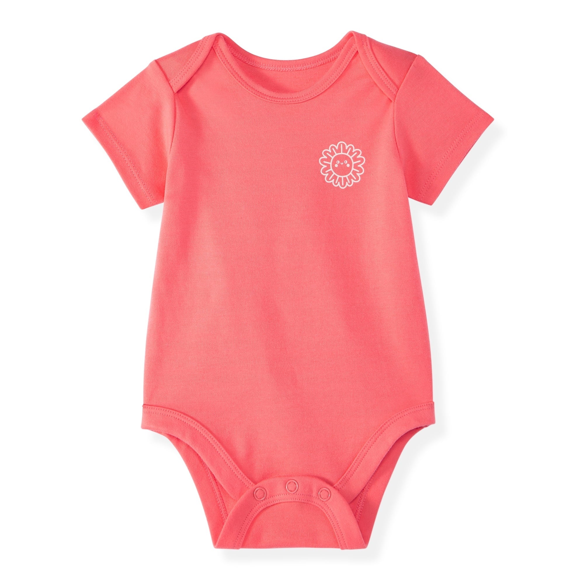 Garanimals Newborn Baby Boy, Girl & Unisex Cotton Short Sleeve Bodysuits, Multiple Sizes 0â€“24 Months, 4-Pack
