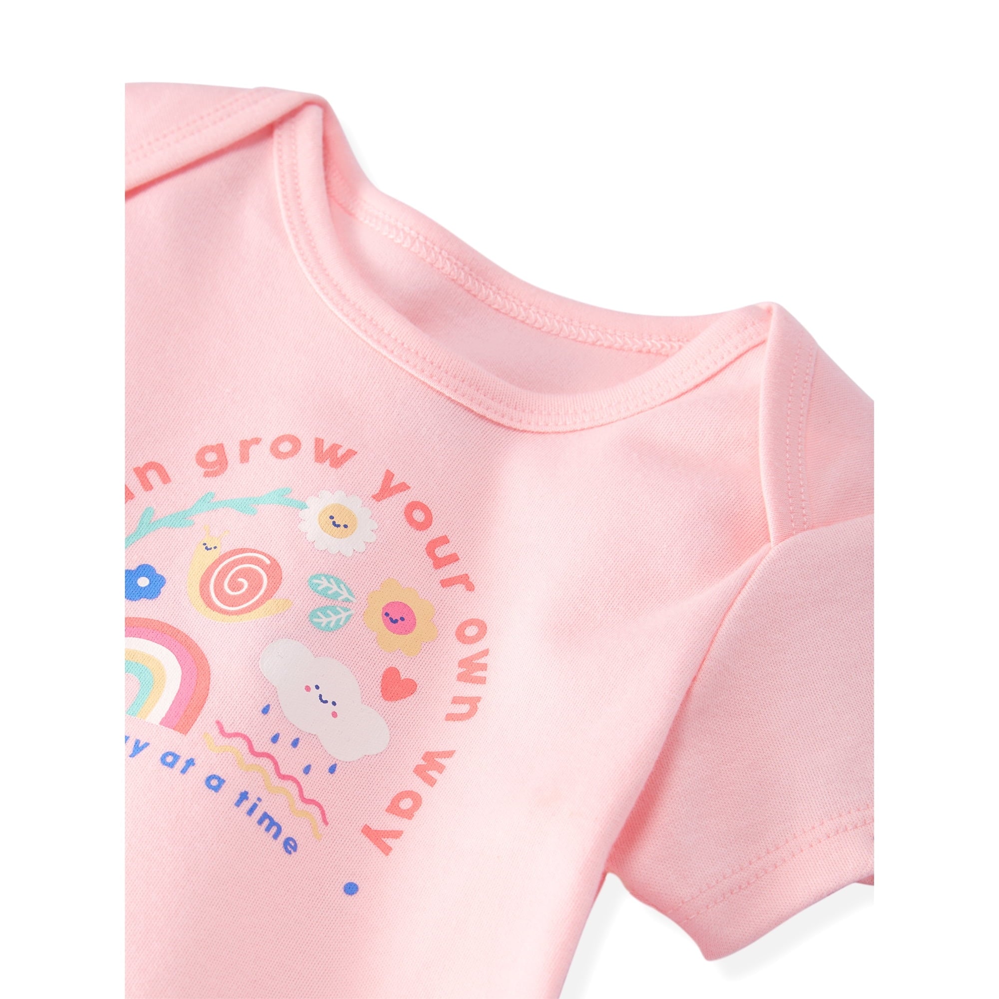 Garanimals Newborn Baby Boy, Girl & Unisex Cotton Short Sleeve Bodysuits, Multiple Sizes 0–24 Months, 4-Pack