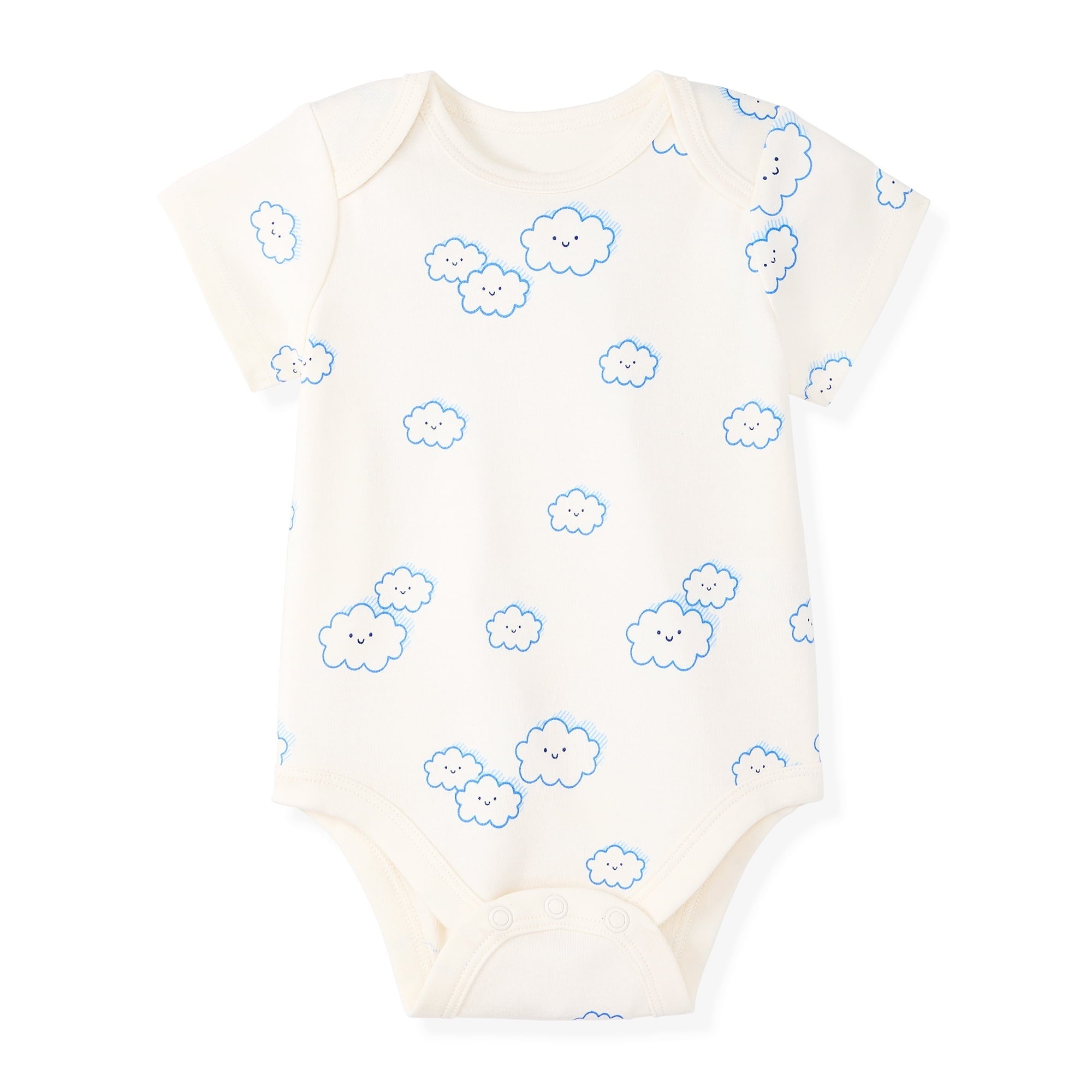 Garanimals Newborn Baby Boy, Girl & Unisex Cotton Short Sleeve Bodysuits, Multiple Sizes 0–24 Months, 4-Pack