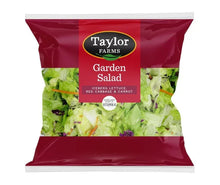 Garden salad pouch, burgundy with mixed greens and shredded vegetables