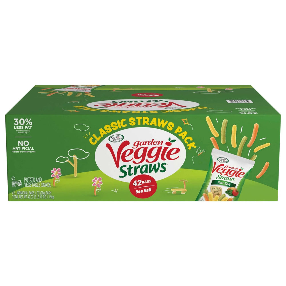 Garden Veggie Straws, Sea Salt, 1 oz, 42-Count - USA MEGA SHOP