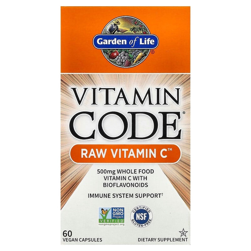 Garden of Life, Vitamin Code®, RAW Vitamin C™, Vegan Capsules