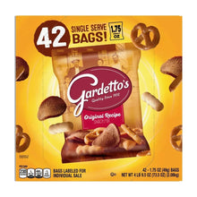 Original Recipe snack mix bag with Gardetto's logo and single-serve 1.75 oz label