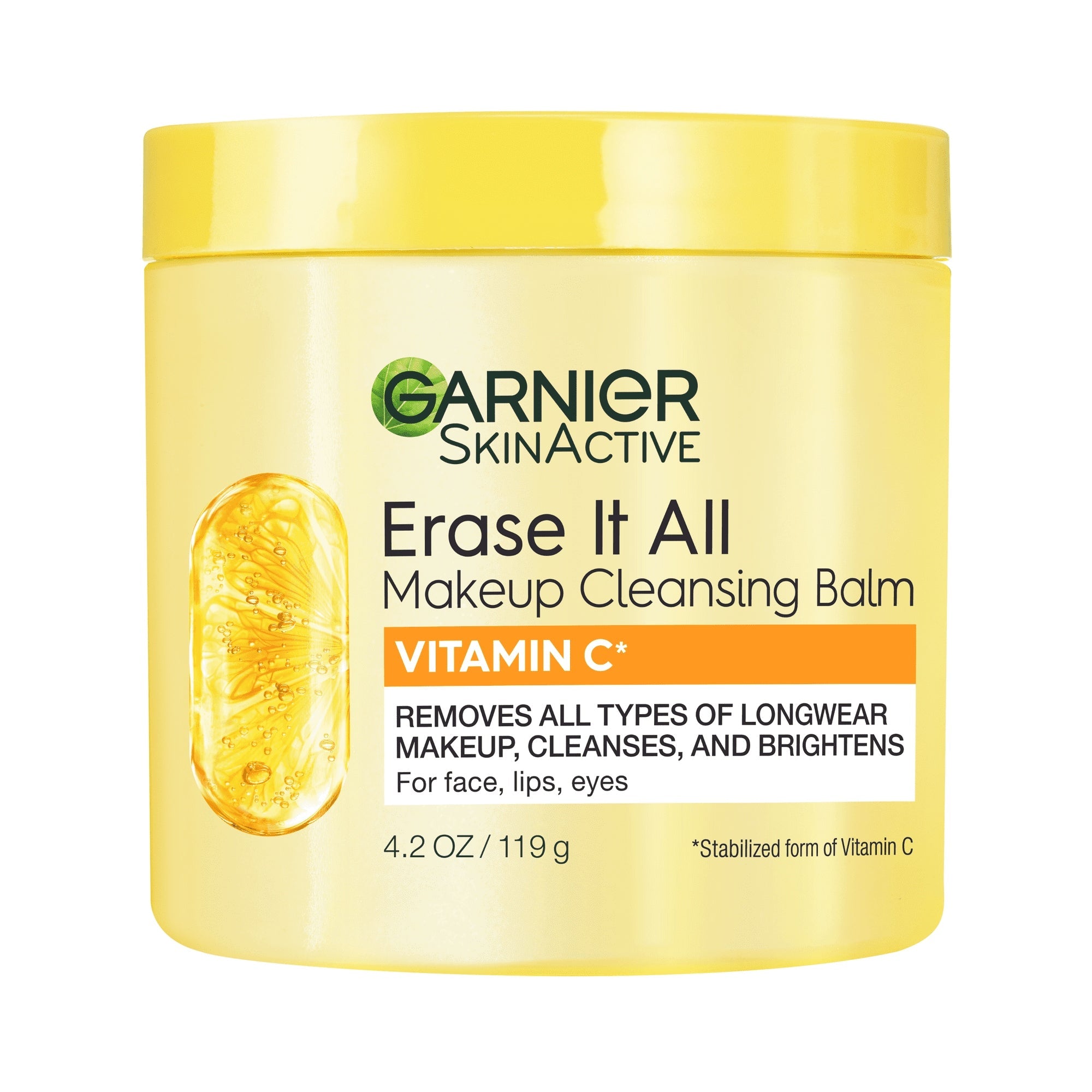 Garnier SkinActive Erase It All Makeup Cleansing Balm Vitamin C, Face Cleanser, 4.2 oz
