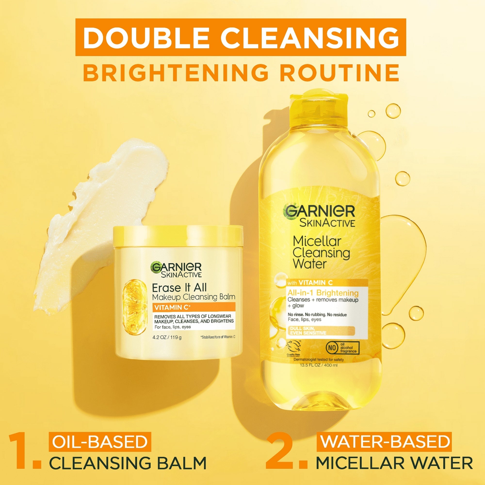 Garnier SkinActive Erase It All Makeup Cleansing Balm Vitamin C, Face Cleanser, 4.2 oz