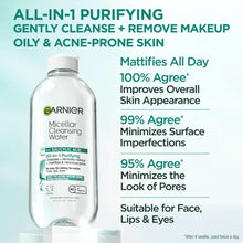 Garnier Micellar Cleansing Water bottle for purifying acne-prone skin