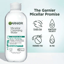 Garnier micellar cleansing water bottle with salicylic acid, 13.5 fl oz