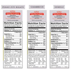 Garofalo, Organic Pasta, Variety Pack, 17.6 oz, 6-Count - USA MEGA SHOP