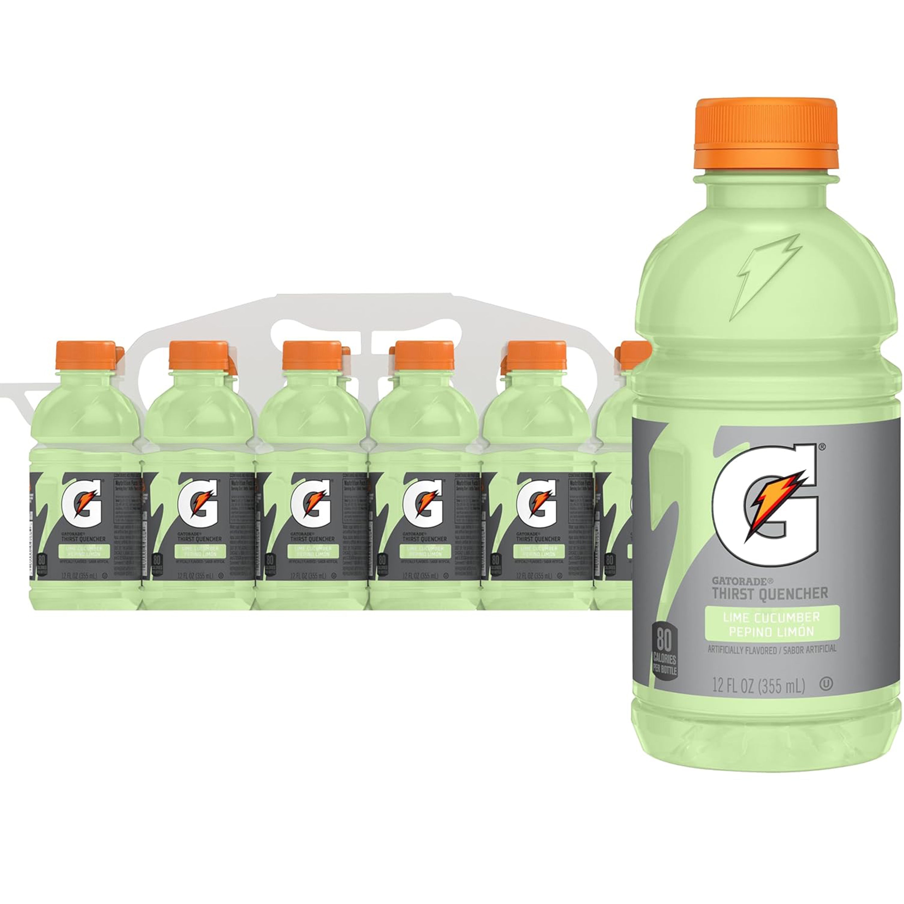 Gatorade Thirst Quencher Cool Blue Sports Drinks, 12 fl oz, 12 Count Bottles