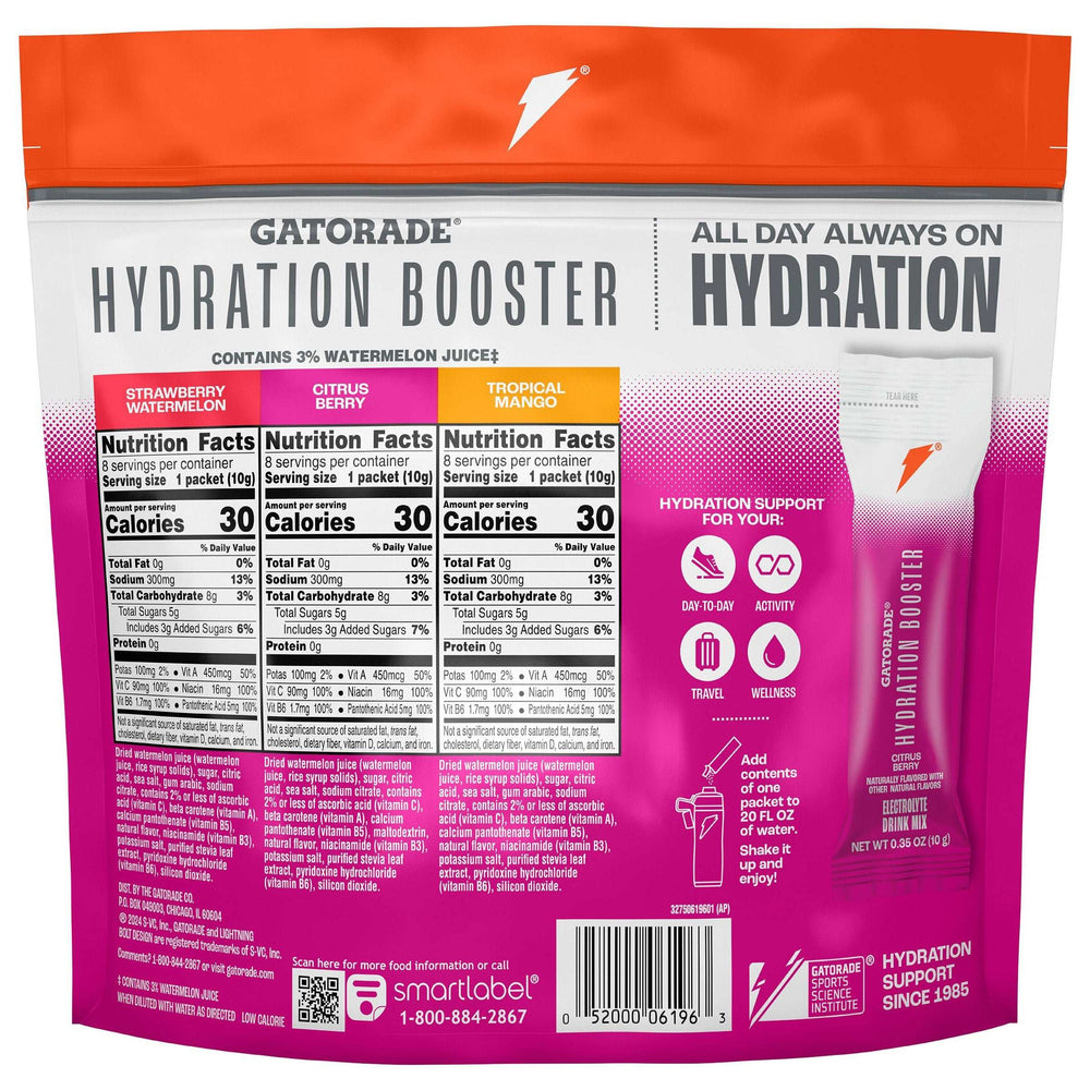 Gatorade Hydration Booster, 24 Sticks