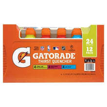 Gatorade Thirst Quencher 12-pack carton front with assorted bottles