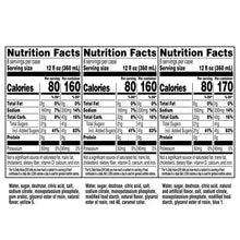 Gatorade Thirst Quencher Nutrition Facts panel, 12 fl oz (360 mL)