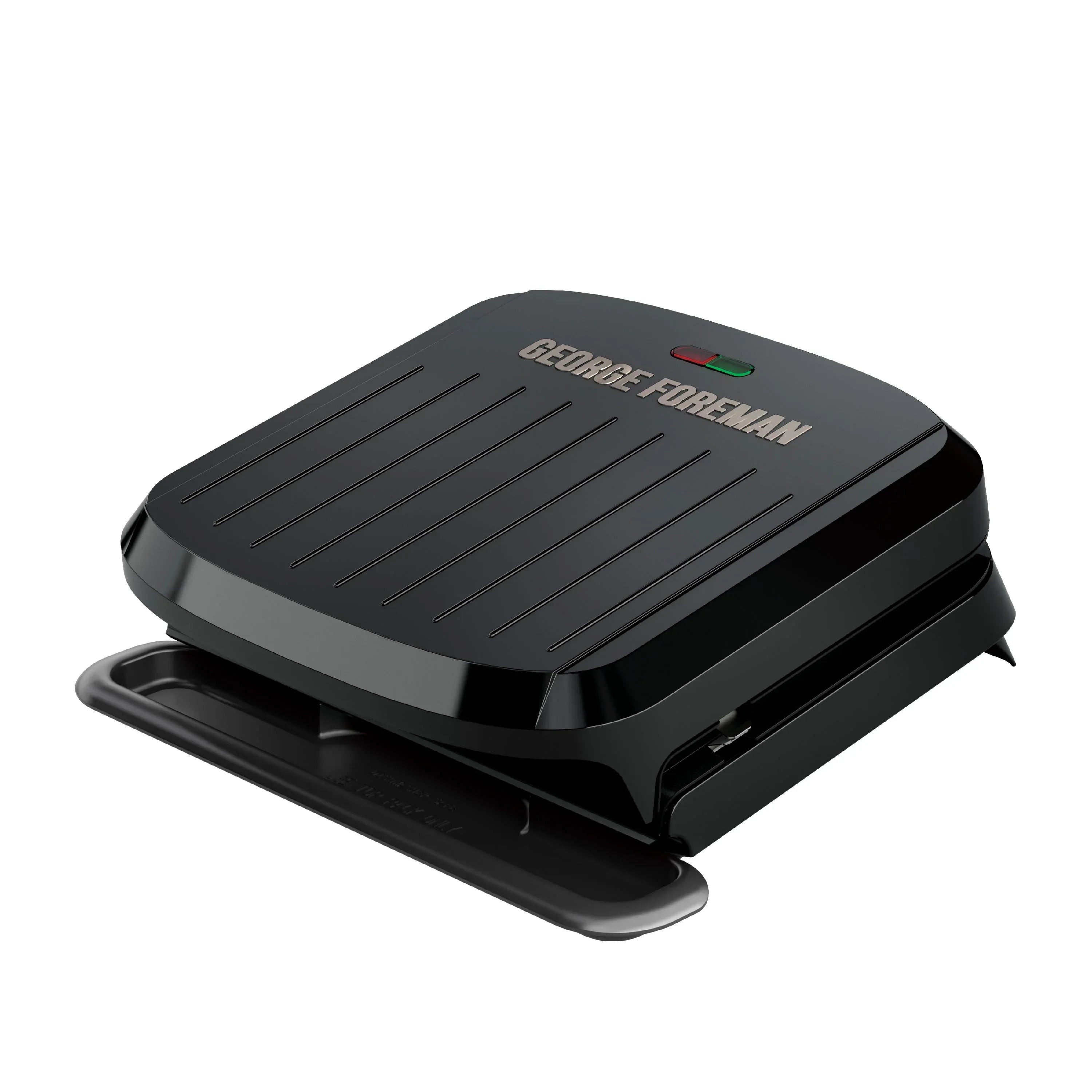 George Foreman 4-Serving Non-Stick Removable Dishwasher Safe Plates, Grill and Panini Maker, Durable Easy-to-Clean Plastic Housing - USA MEGA SHOP