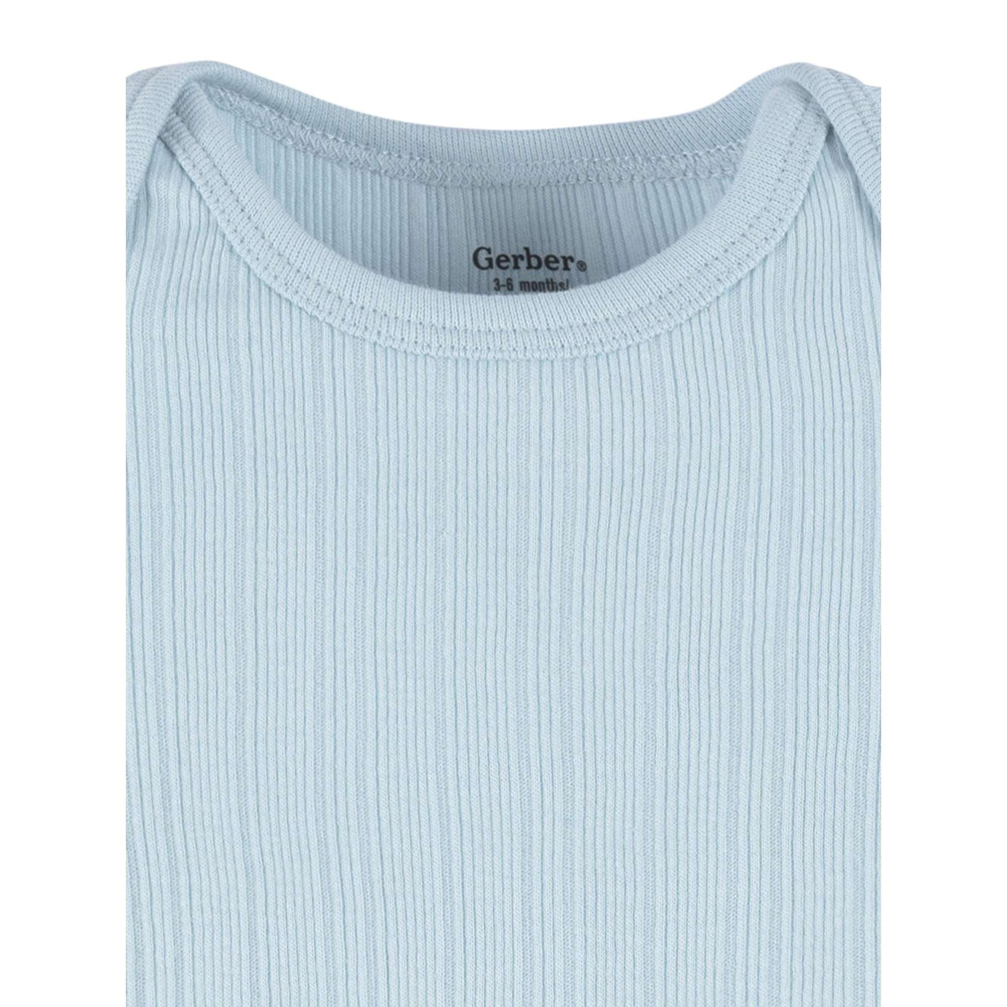 Gerber Baby Neutral Short Sleeve Onesies, 3-Pack