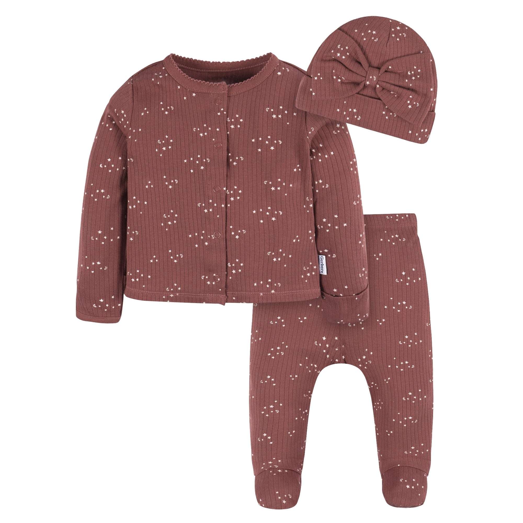 Gerber Baby Unisex Take Me Home Set, 3-Piece, Sizes Preemie