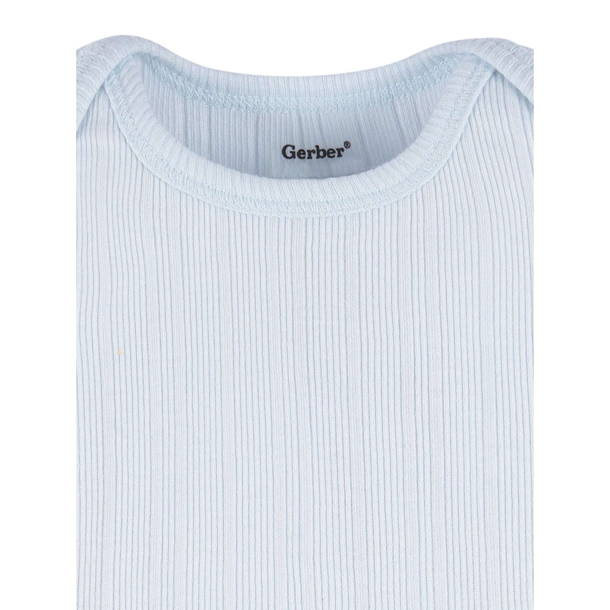 Gerber Baby Neutral Short Sleeve Onesies, 3-Pack