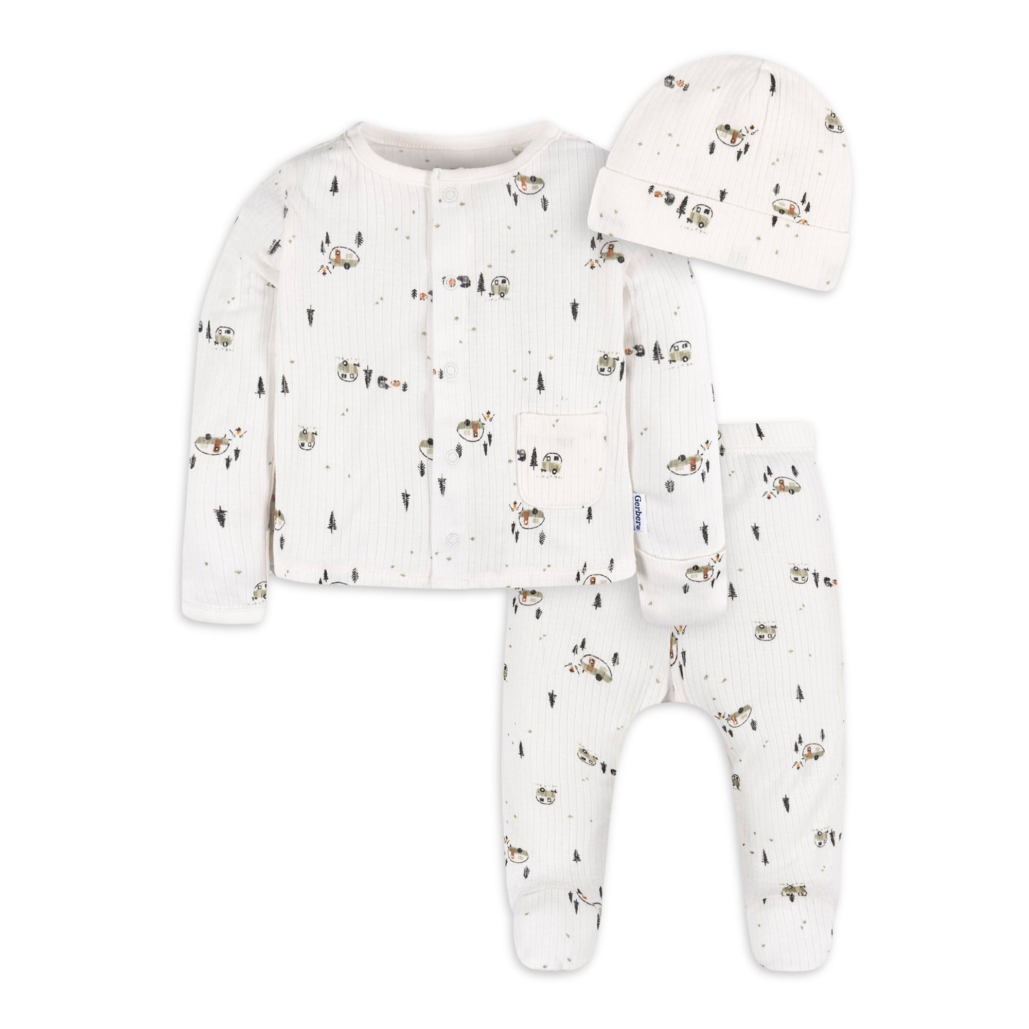 Gerber Baby Unisex Take Me Home Set, 3-Piece, Sizes Preemie