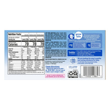 Gerber toddler fruit & yogurt nutrition facts panel on back of variety pack