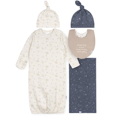 Gerber Gender Neutral 5-Piece Gift Set, Size 0-6 Months