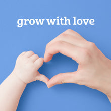 Baby food puree starter kit with “grow with love” message