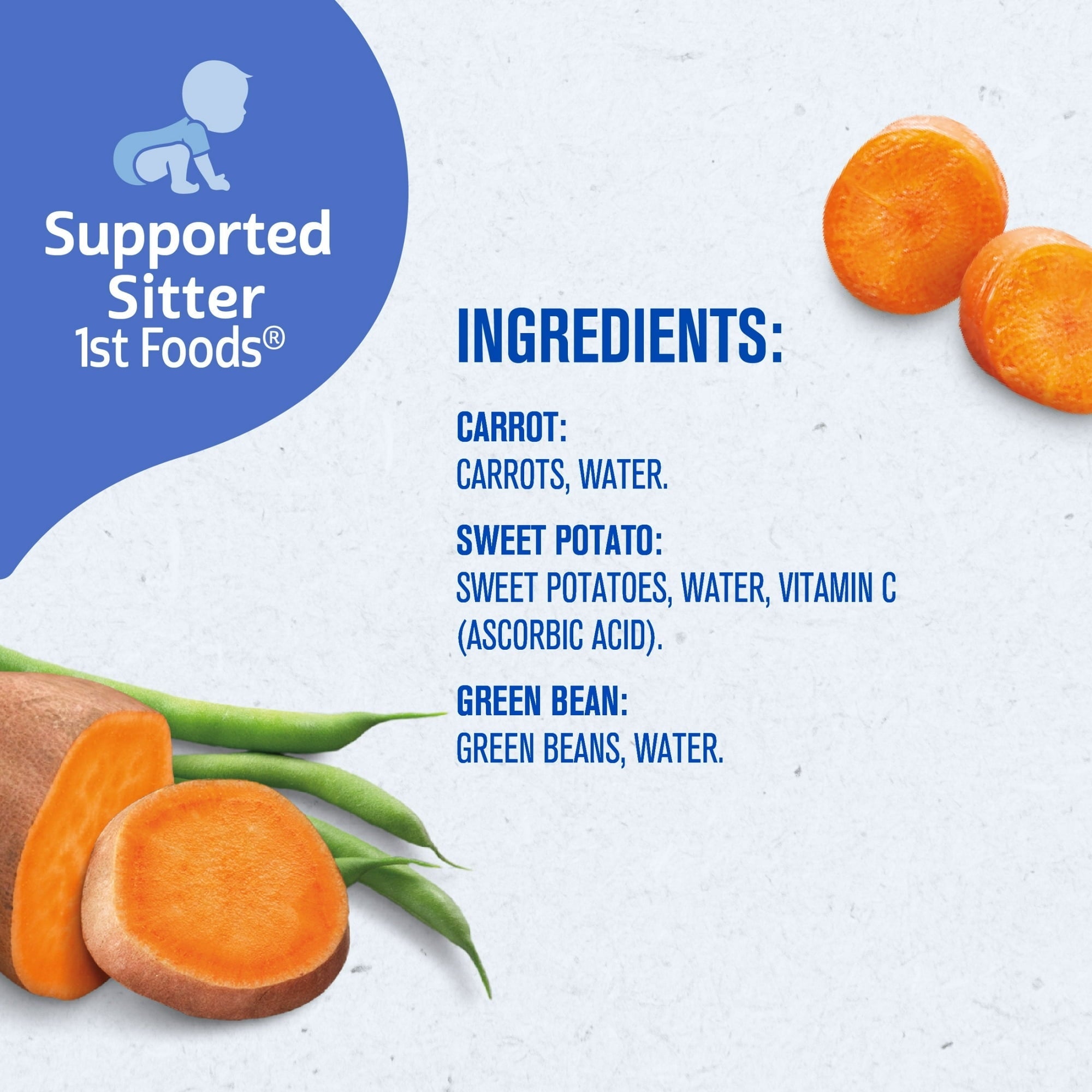 Gerber My 1st Veggies Starter Kit, Baby Food Puree, 2 oz Tubs, Variety (6 Pack)