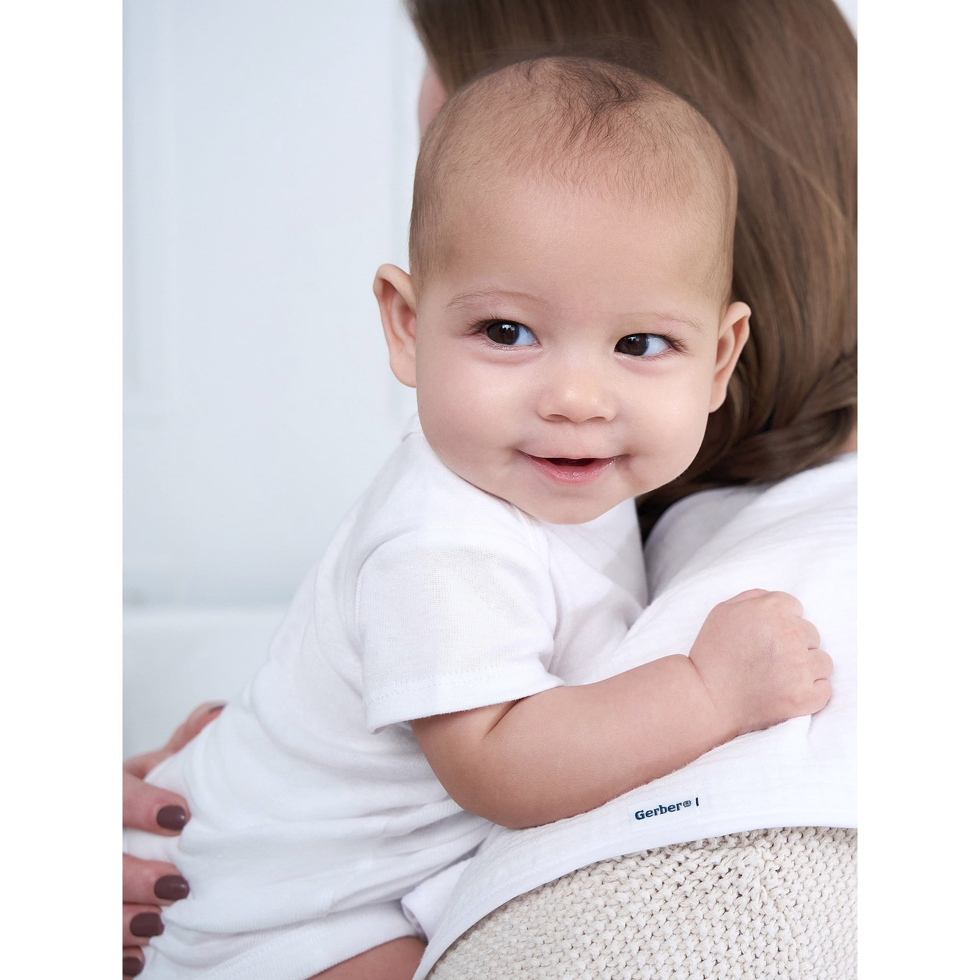 Gerber Baby Neutral Short Sleeve Onesies, 3-Pack