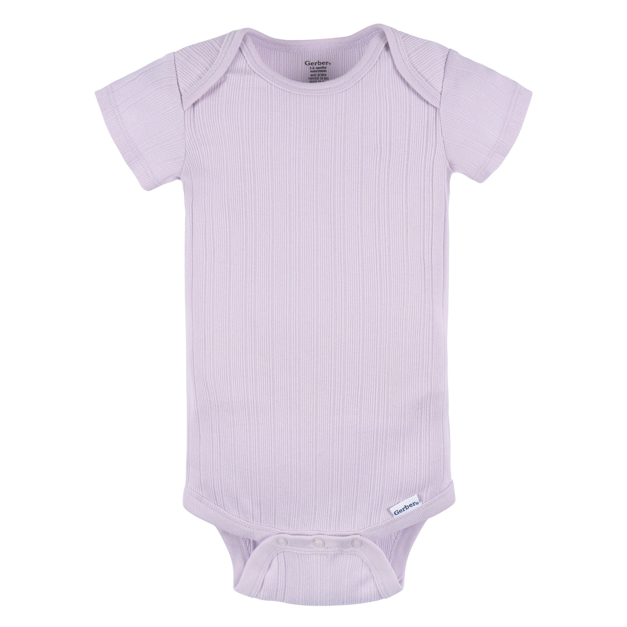 Gerber Baby Neutral Short Sleeve Onesies, 3-Pack