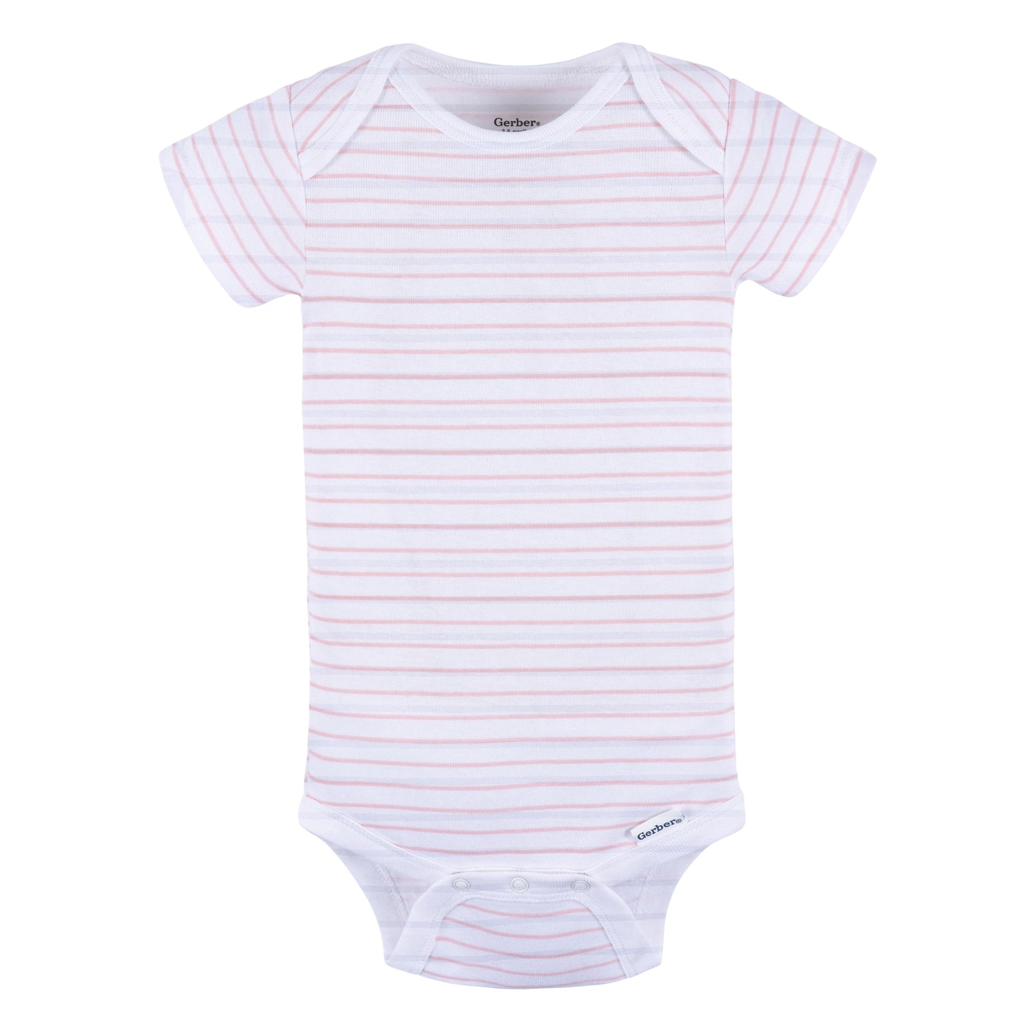Gerber Baby Neutral Short Sleeve Onesies, 3-Pack