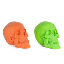 Gerson International 7.5" Flocked Skulls, Set of 2