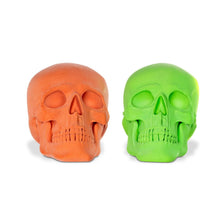 Gerson International 7.5" Flocked Skulls, Set of 2