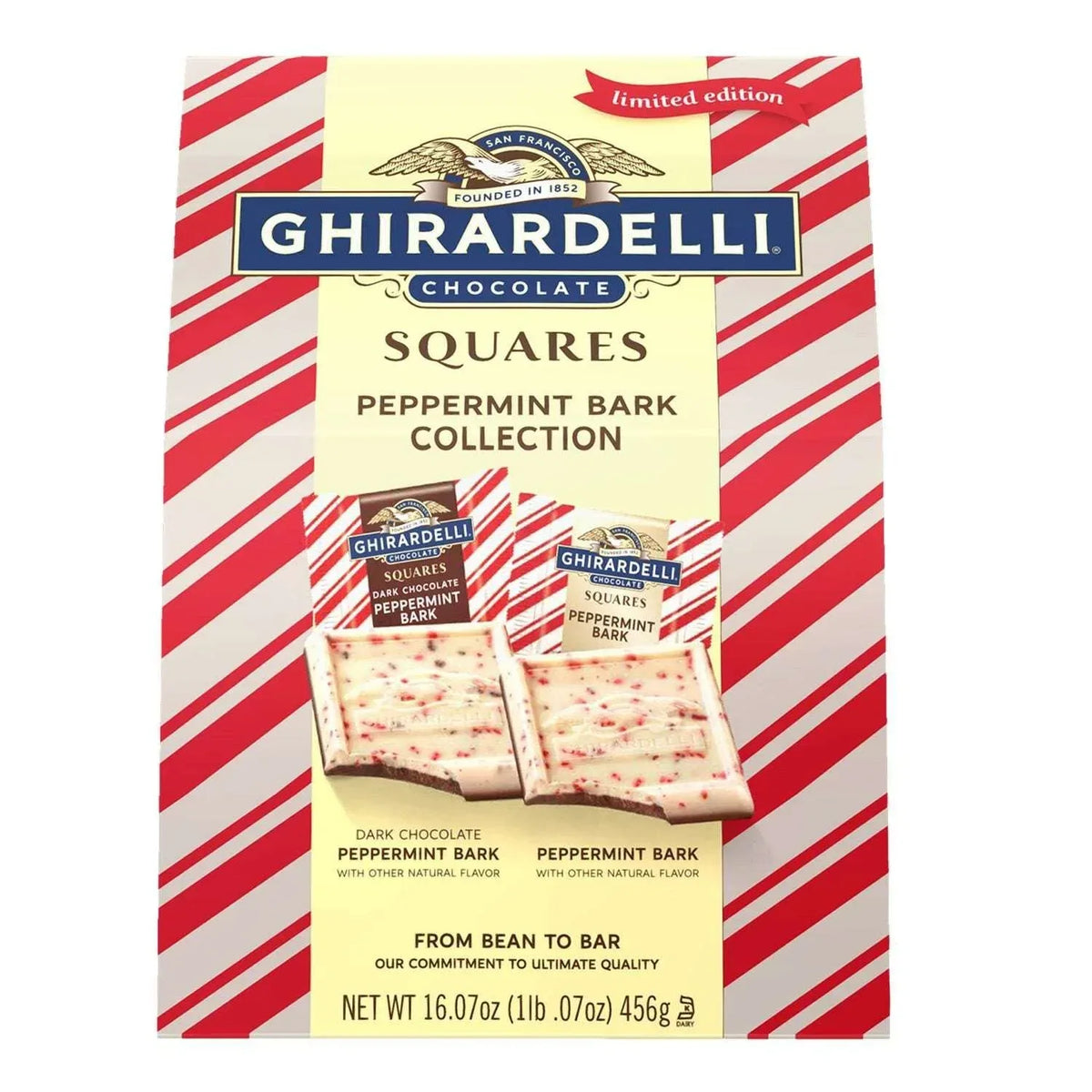 Ghirardelli Chocolate Squares Peppermint Bark Collection, 16.7 oz. - USA MEGA SHOP