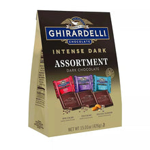 Standing Ghirardelli Intense Dark Assortment chocolate box, 15.01 oz net wt