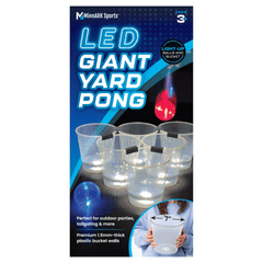 Giant LED Yard Pong, Outdoor Lawn Games, Family Games, for All Ages, by MinnARK