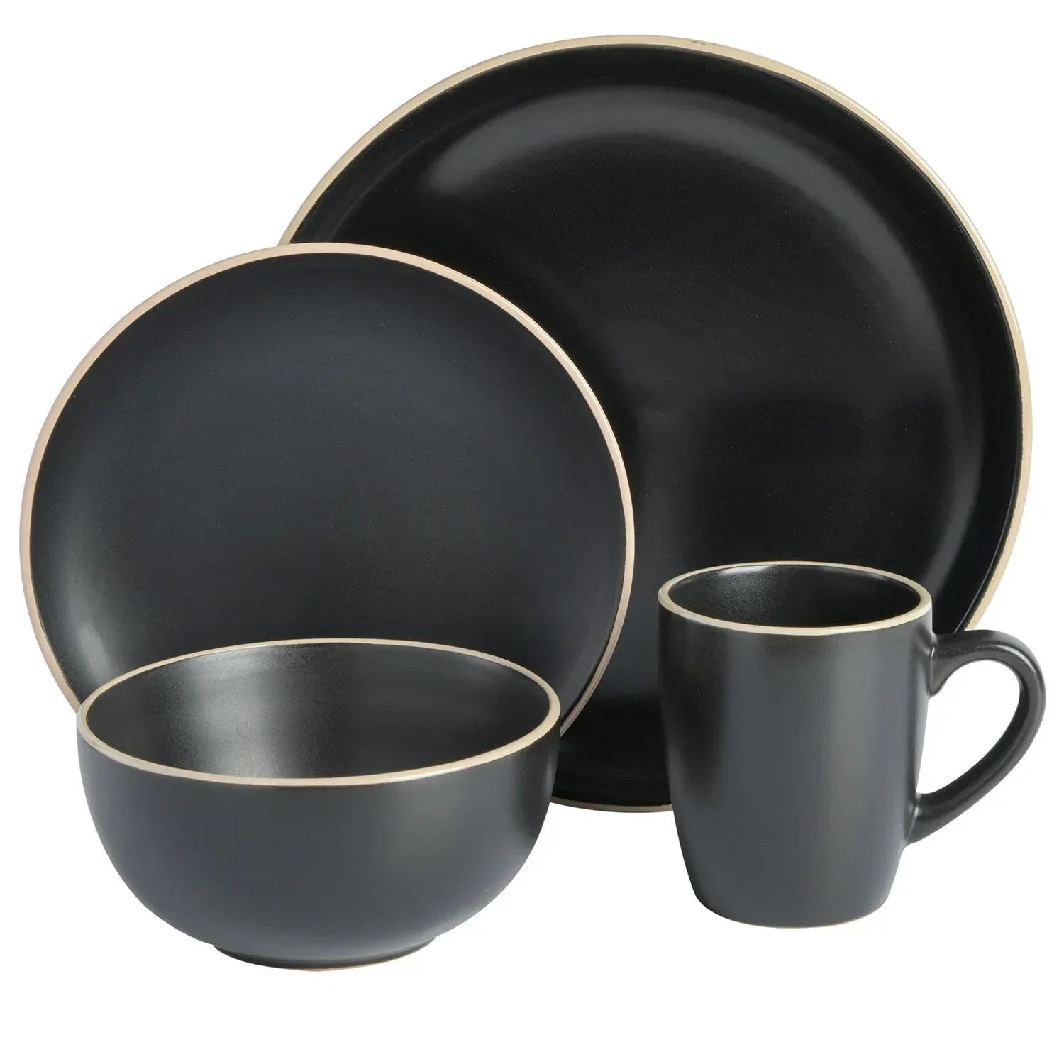 Gibson Home 32-Piece Everyday Essential Round Dinnerware Set, Service for 8