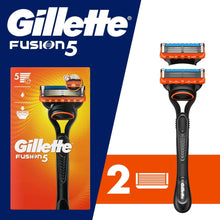 Gillette Fusion5 manual razor with cartridge blades and textured grip handle