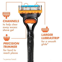 Gillette Fusion5 manual razor with precision trimmer head and smooth-glide cartridge