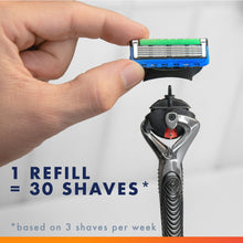 Gillette Fusion5 ProGlide razor refill cartridge with 5 blades in hand