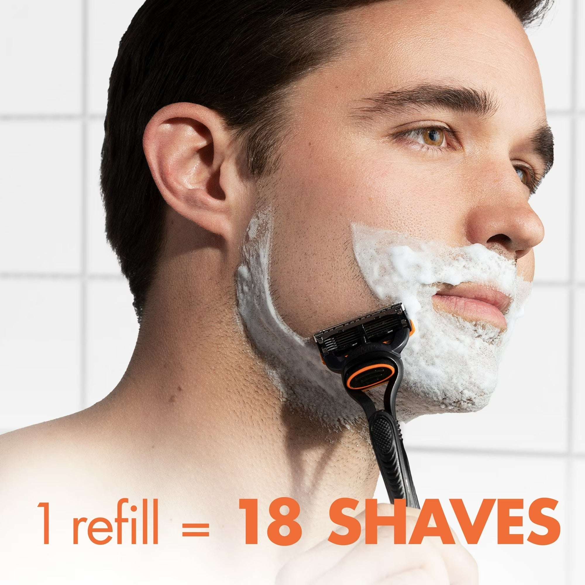 Gillette Fusion5 Razor Men 5 Blade Manual Razor ,1 Handle and 2 Blade Refills ,Black