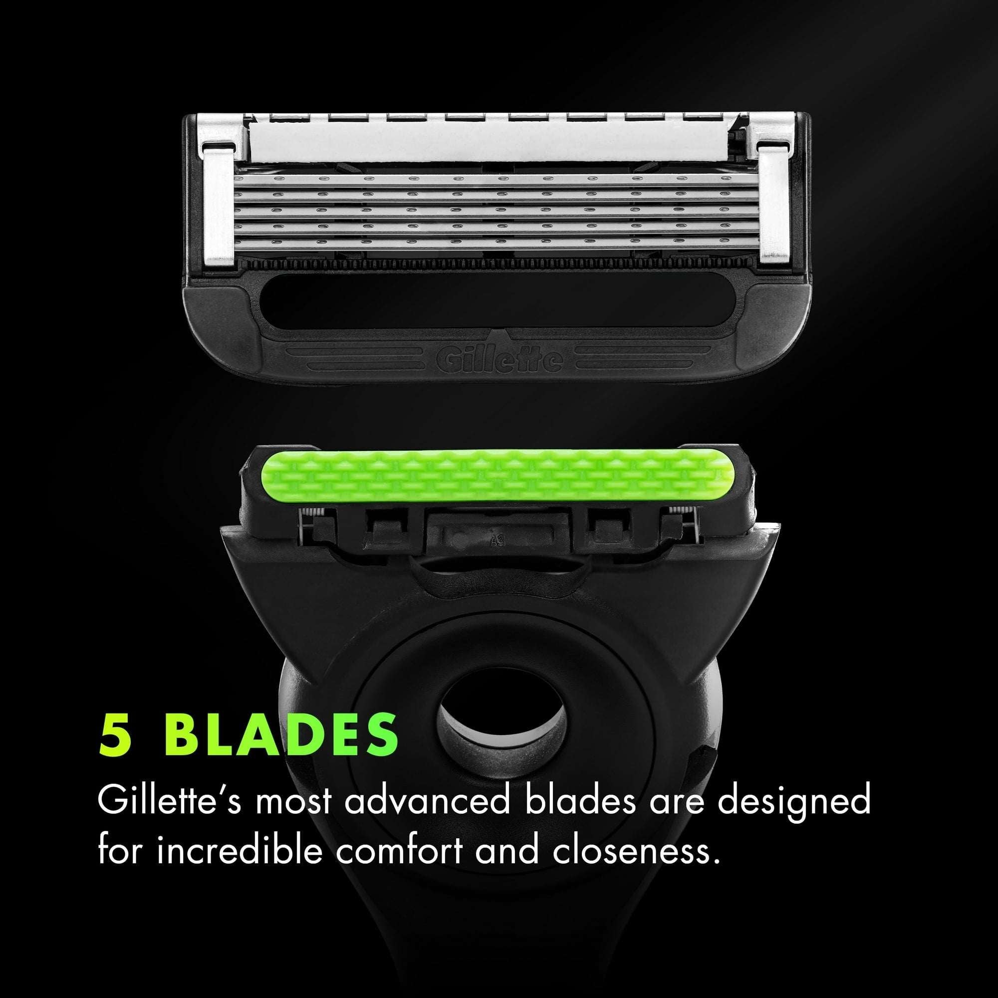 Gillette Labs Manual Razor with Exfoliating Bar Mens Salute to Service Razor with Stand