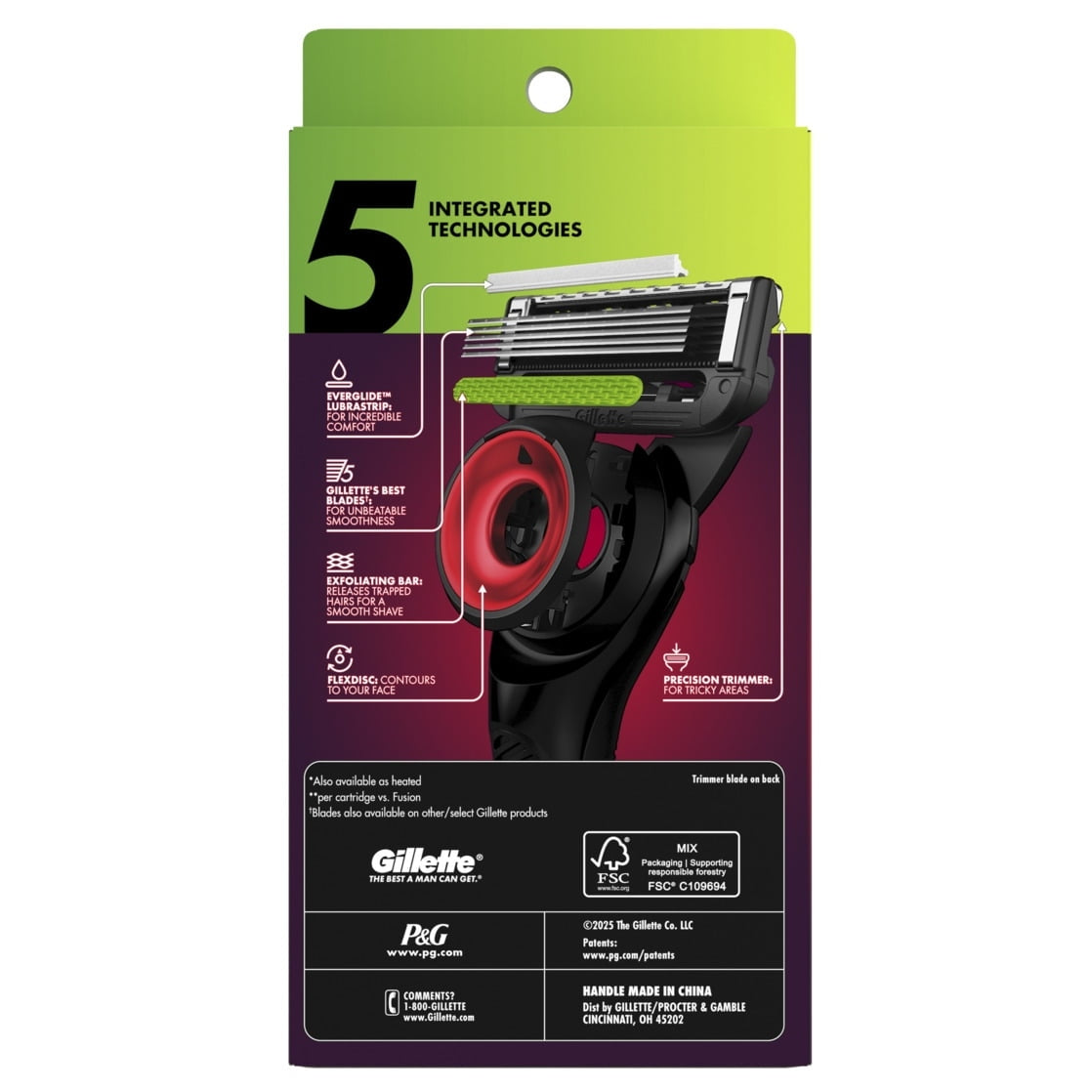 Gillette Labs Official Buccaneers Licensed Razor for Men, 1 Handle, 1 Blade Refill, Perfect for Game Day Grooming, Gillette Labs with Exfoliating Bar