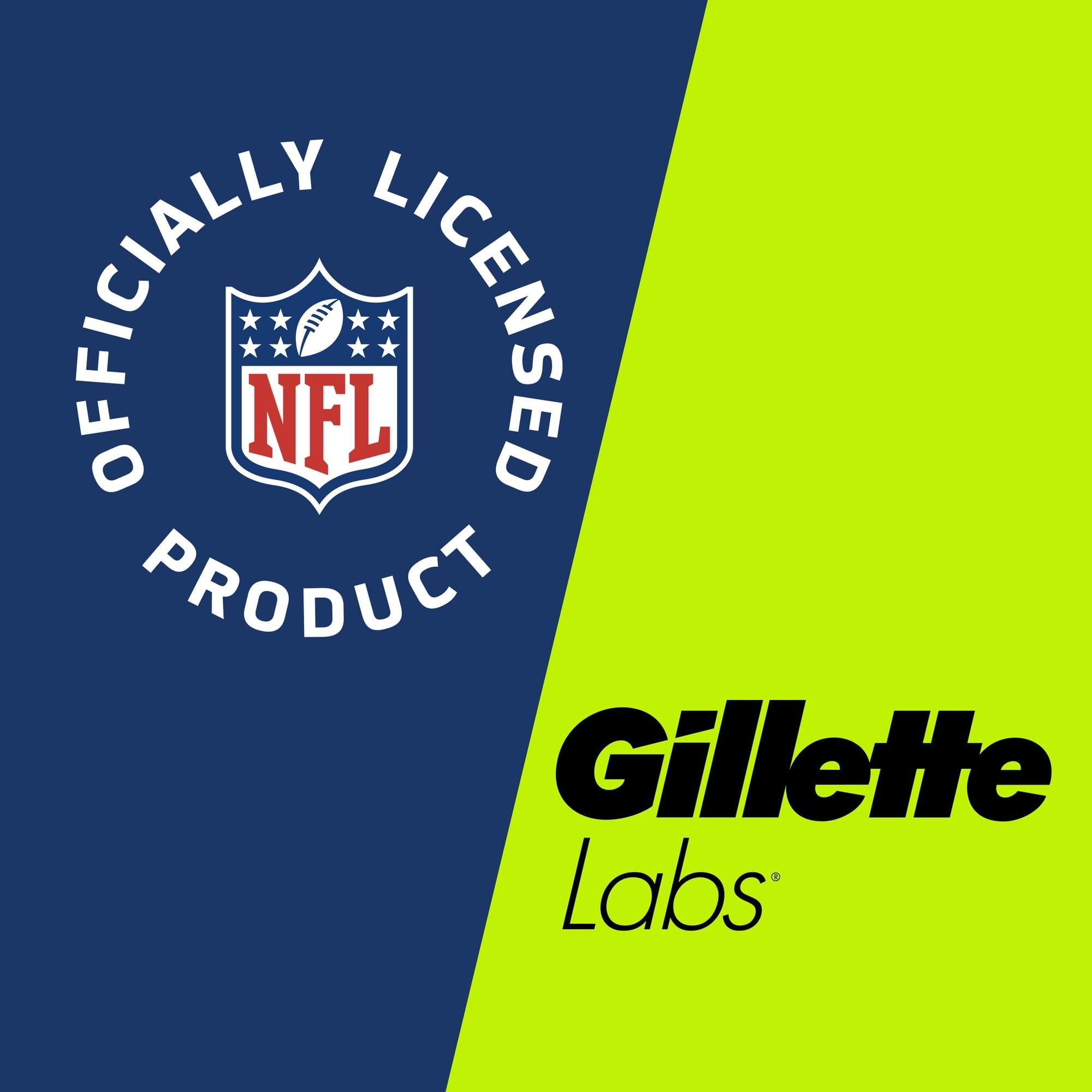 Gillette Labs Official Cowboys Licensed Razor for Men, 1 Handle, 4 Blade Refills, with Magnetic Stand
