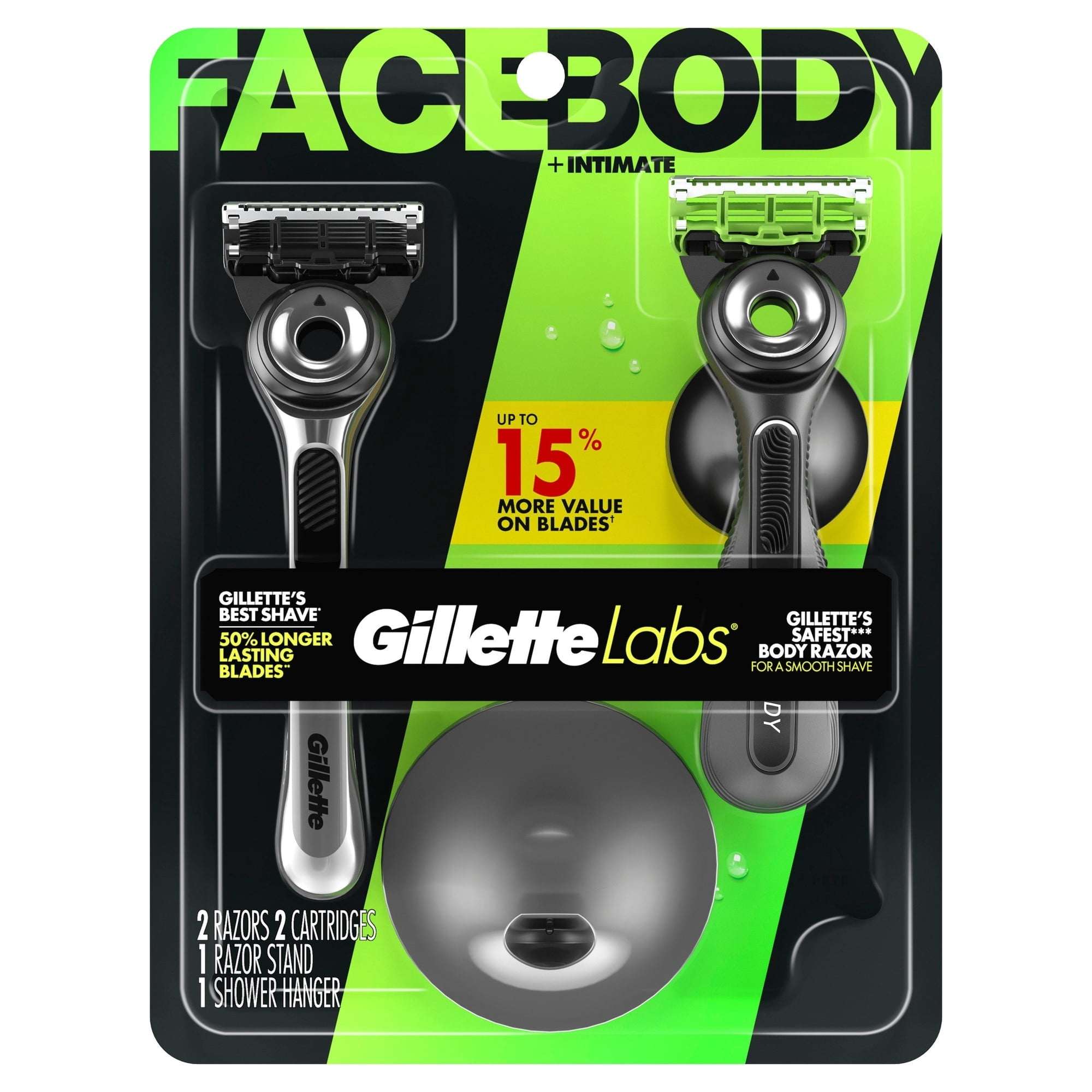 GilletteLabs Razor Duo Pack, GilletteLabs Face Razor and Body + Intimate Razor