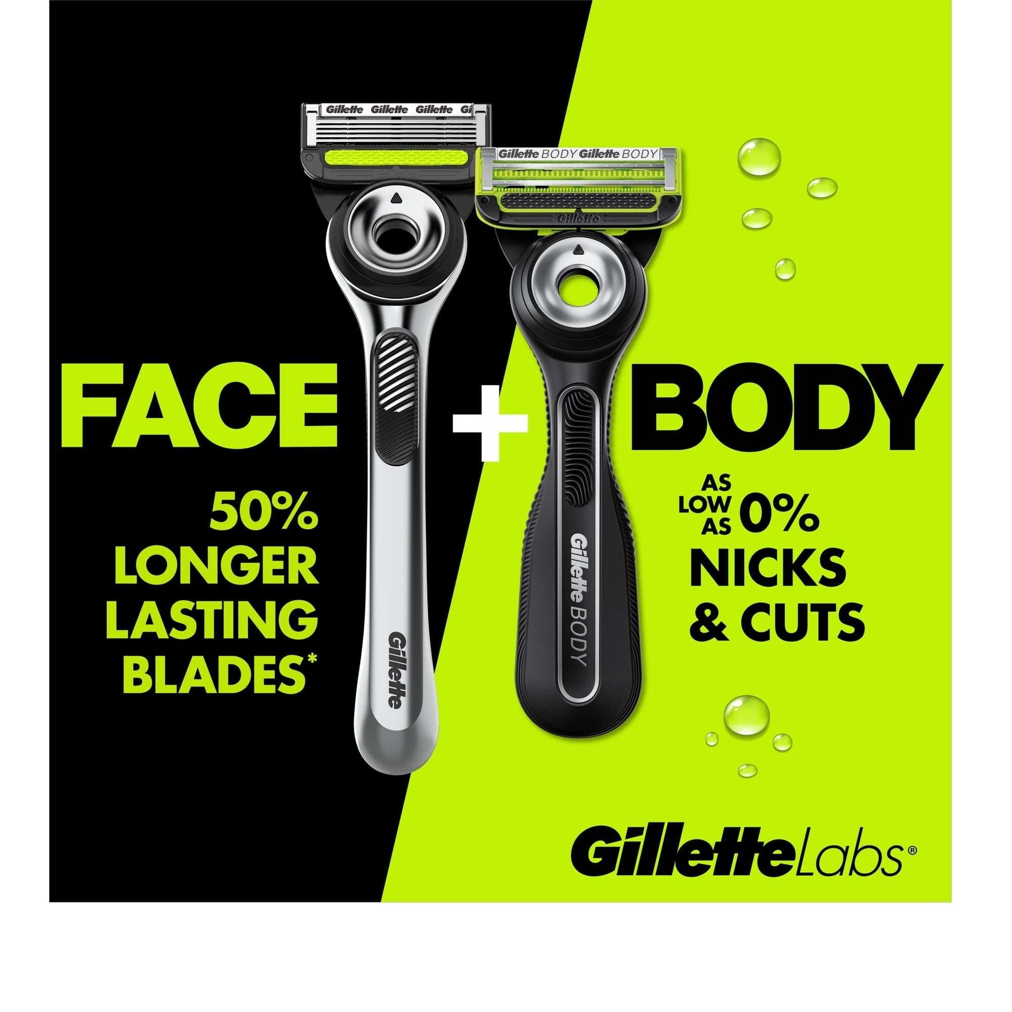 GilletteLabs Razor Duo Pack, GilletteLabs Face Razor and Body + Intimate Razor