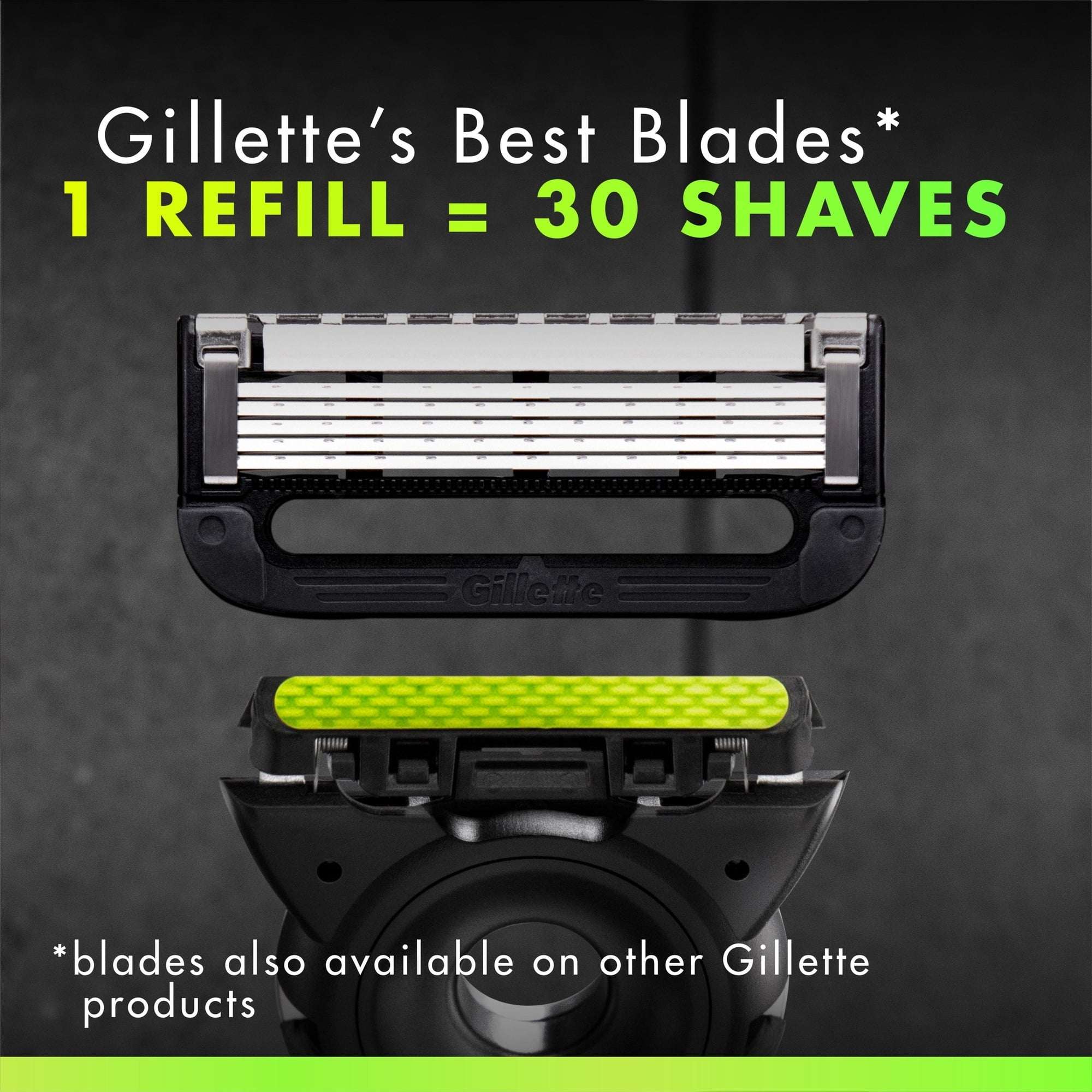 Gillette Labs Razor with Exfoliating Bar, 5 Refills, 1 Hanger